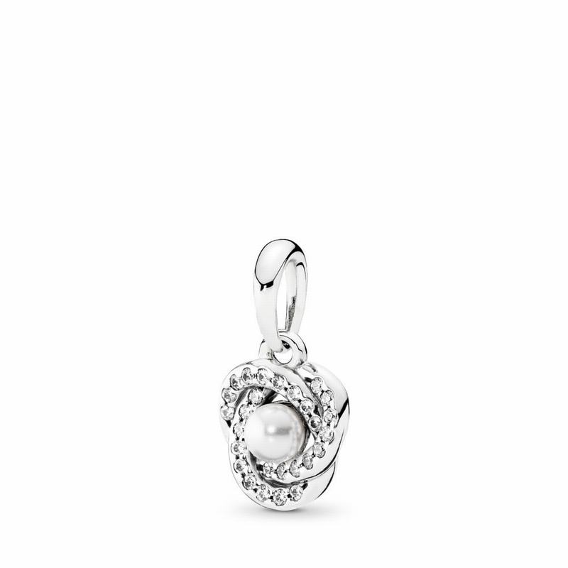 Pandora Australia Luminous Love Knot Pendant - Sterling Silver | WJCYLQ986